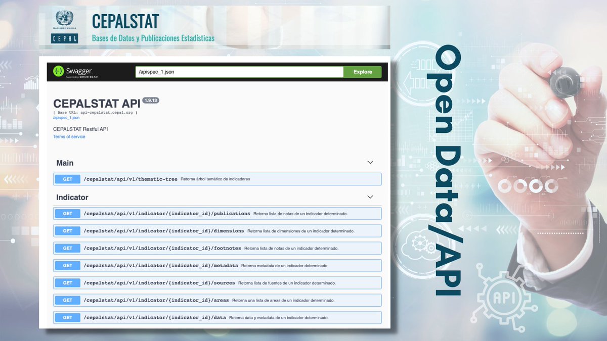 BibliotecaCEPAL's tweet photo. ¿Sabías que el portal estadístico #CEPALSTAT brinda acceso masivo de datos para desarrolladores y aplicaciones en línea?
Consulta en Open Data/API: https://t.co/Y0r4kuOiIi 

#OpenData #DatosAbiertos https://t.co/JF3b7RIFFH