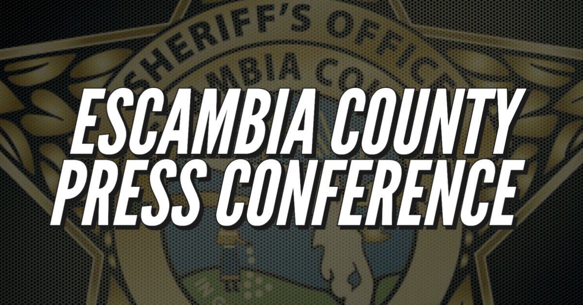 The Escambia County Sheriff's Office will have a press conference at 1 p.m. today in reference to a shooting that occurred on 10/1/22 at a local ballpark. The press conference will be live on our Facebook page.