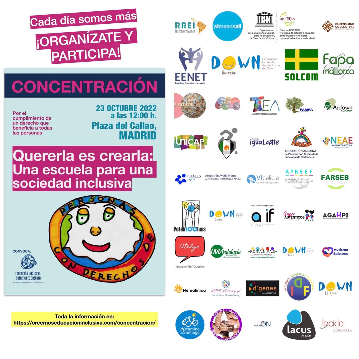 jandrocalleja's tweet photo. Nuevas adhesiones.
Quererla es crearla 
 ¿Y tú, te vas a quedar en casa? 
¿Vamos a tener muchas oportunidades para hacer ver lo que ocurre y lo que debe ocurrir en las escuelas?

Seguimos... https://t.co/CNJfUEBOuO
