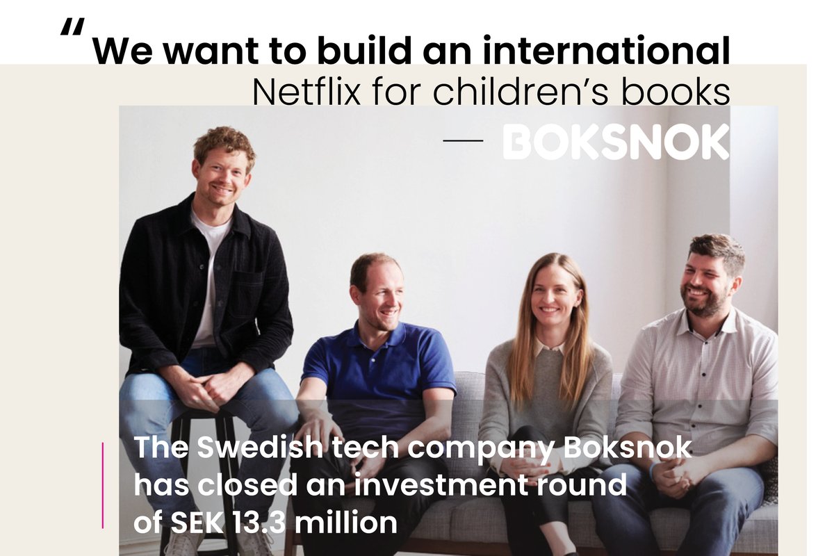 Sting alumni tech company Boksnok recently closed an investment round of SEK 13.3 million. The capital allows the company to continue developing the app and increase the ambition for customer acquisition and growth in the Swedish and German-speaking markets. https://t.co/AhRGnPJ9S1