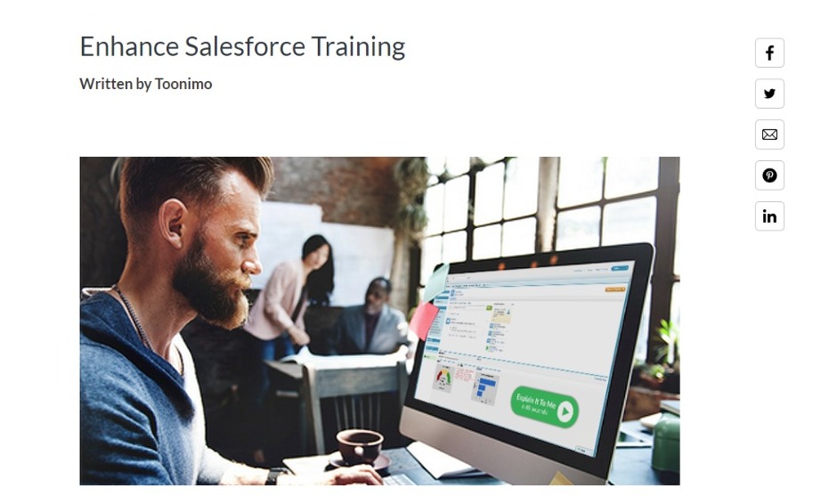 #SalesForce is the world's most complete CRM application. Do you want to learn more about how your organization can enhance the utilization of this powerful tool? 
Click the link!
toonimo.com/post/enhance-s…