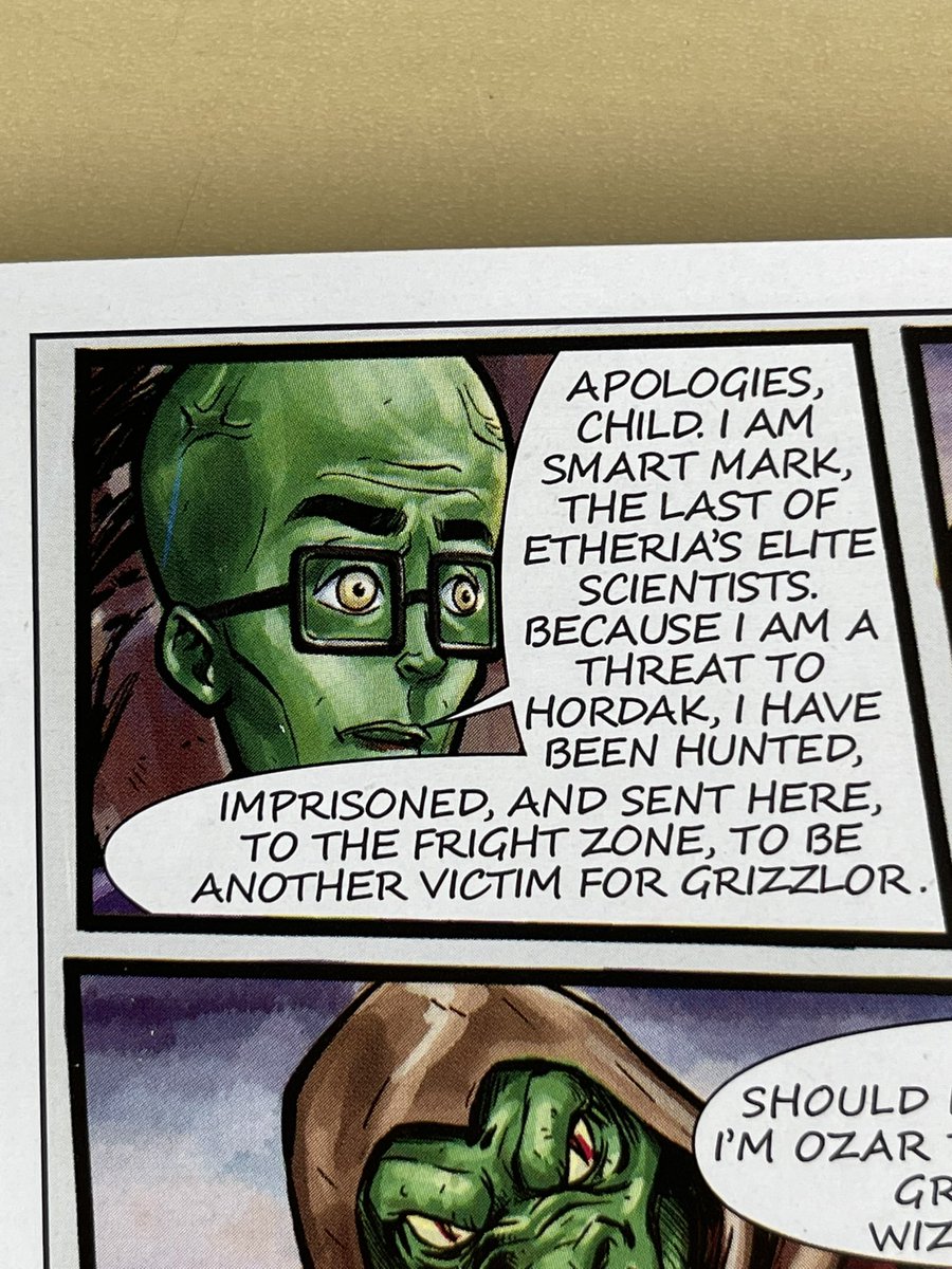 garfyfigs's tweet photo. @MarkSterlingEsq did you know about this? Joe shoes in the Koldar comic and now you’re immortalised in the Grizzlor one! @MajorPodNetwork https://t.co/MXQwhyCBx4