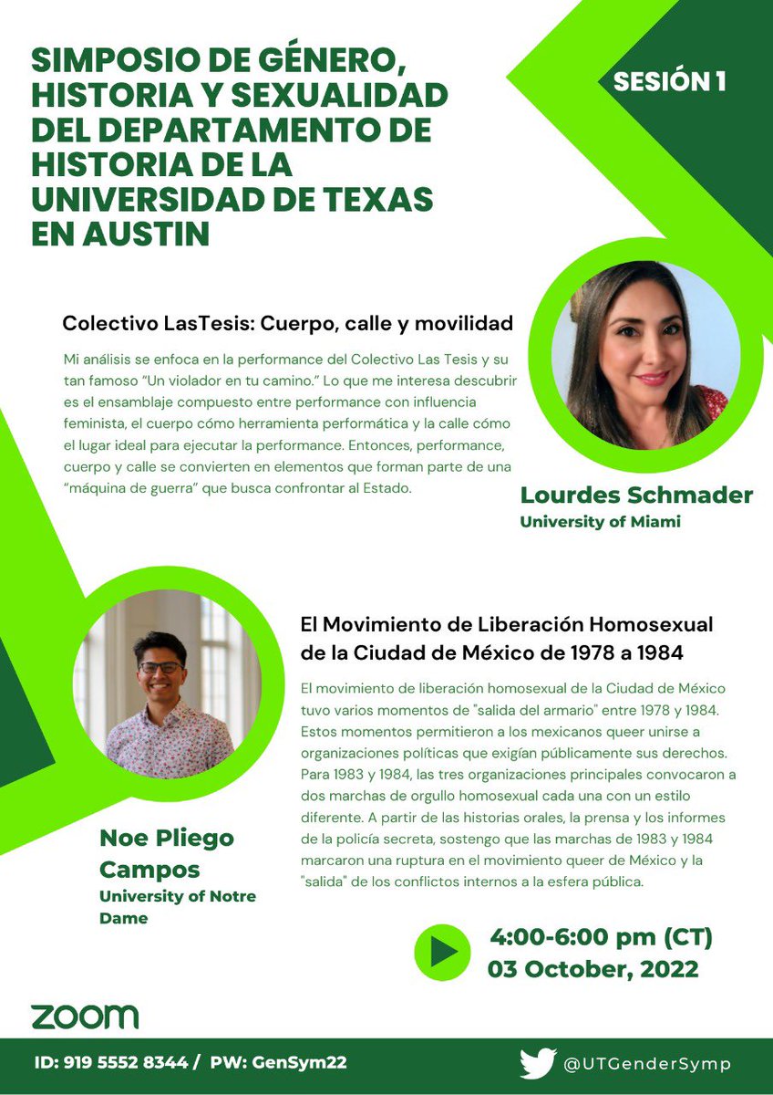 ¡Les esperamos hoy! // Be sure not to miss our first session today!
