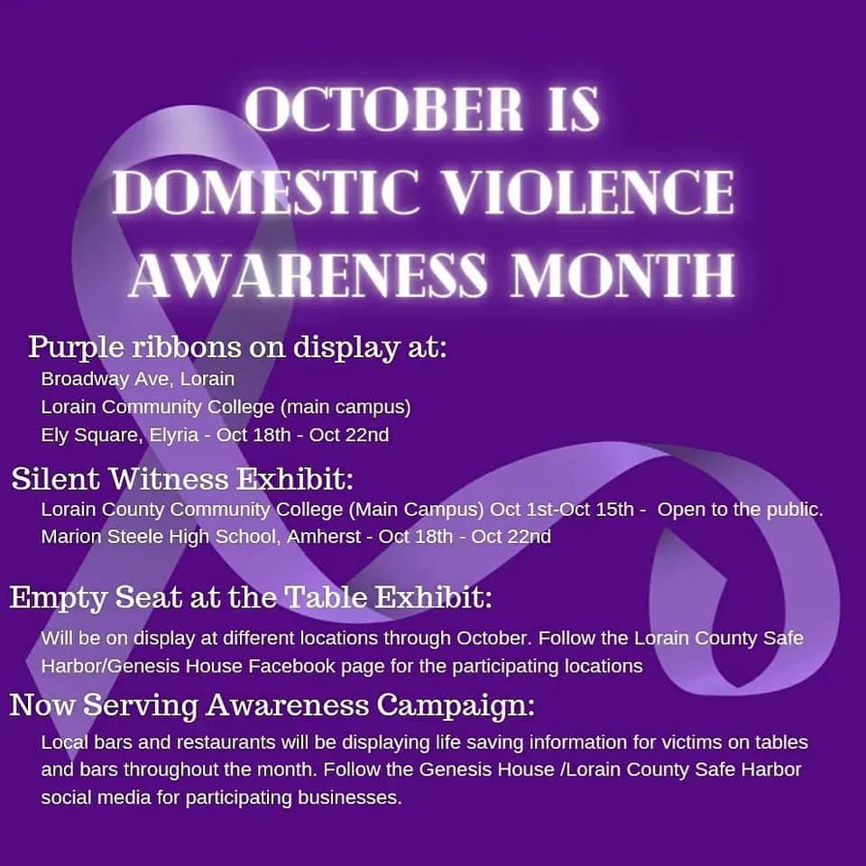 GenesisHouse1's tweet photo. The beginning of October also marks the start of #DomesticViolenceAwarenessMonth!

This is the month that we invite the community to join us in honoring victims and encouraging education, prevention and intervention services. Follow us along on Facebook! 
#DVAM2022 https://t.co/SNmyQvoC9I