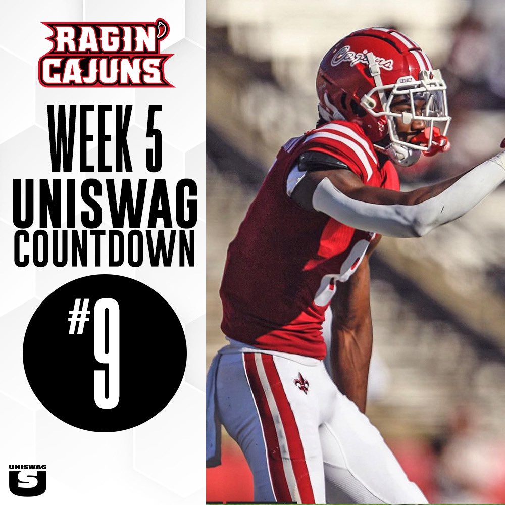 UNISWAG Uniform of the Week Countdown #9 @RaginCajunsFB #uniswag