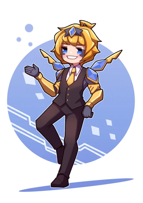 Commission for   !(Chibi-Fullbody comms, thank you!)Cool OC by Rode_Jyang, I drew him in Chibi style! The affinity between his suit and the mecha is great and it was a lot of fun to draw him. Please take a look at his Original version!Thank you!#commissions 