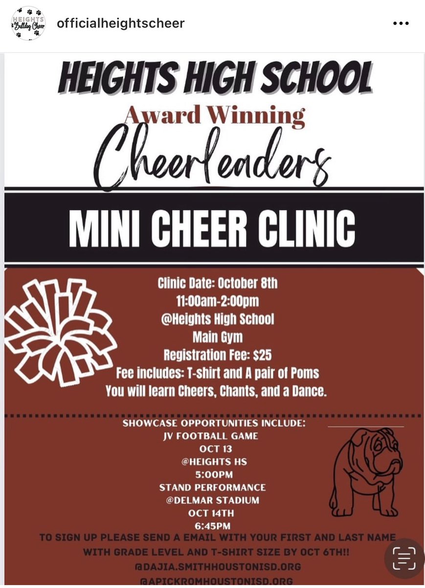 Don’t miss out! <a href="/HHScheer1/">Heights Cheerleaders</a>