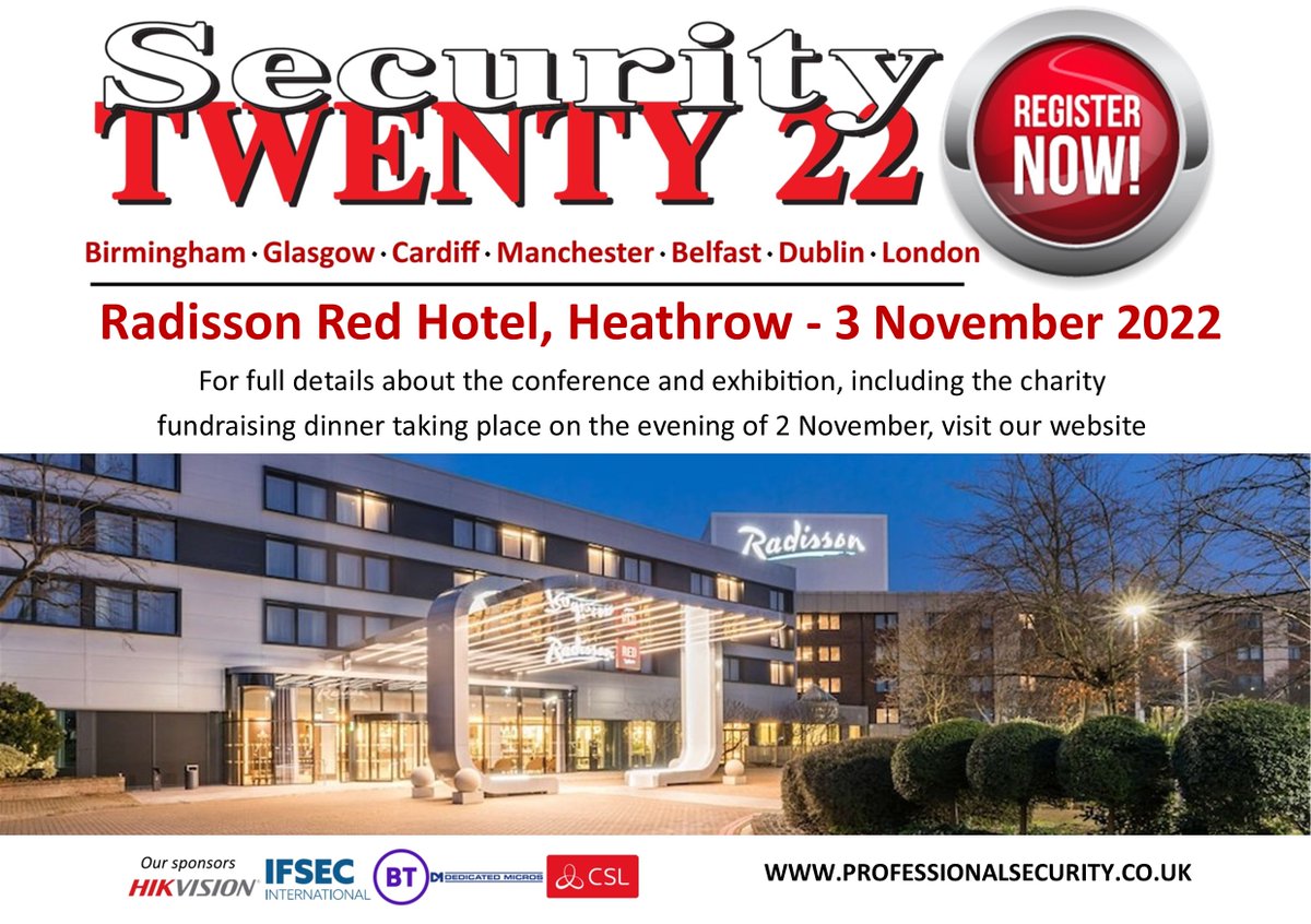 Really looking forward to exhibiting here @securitytwenty in a months time! More news to come...
#Sectwenty22 #perimeterprotection #trespassing #security