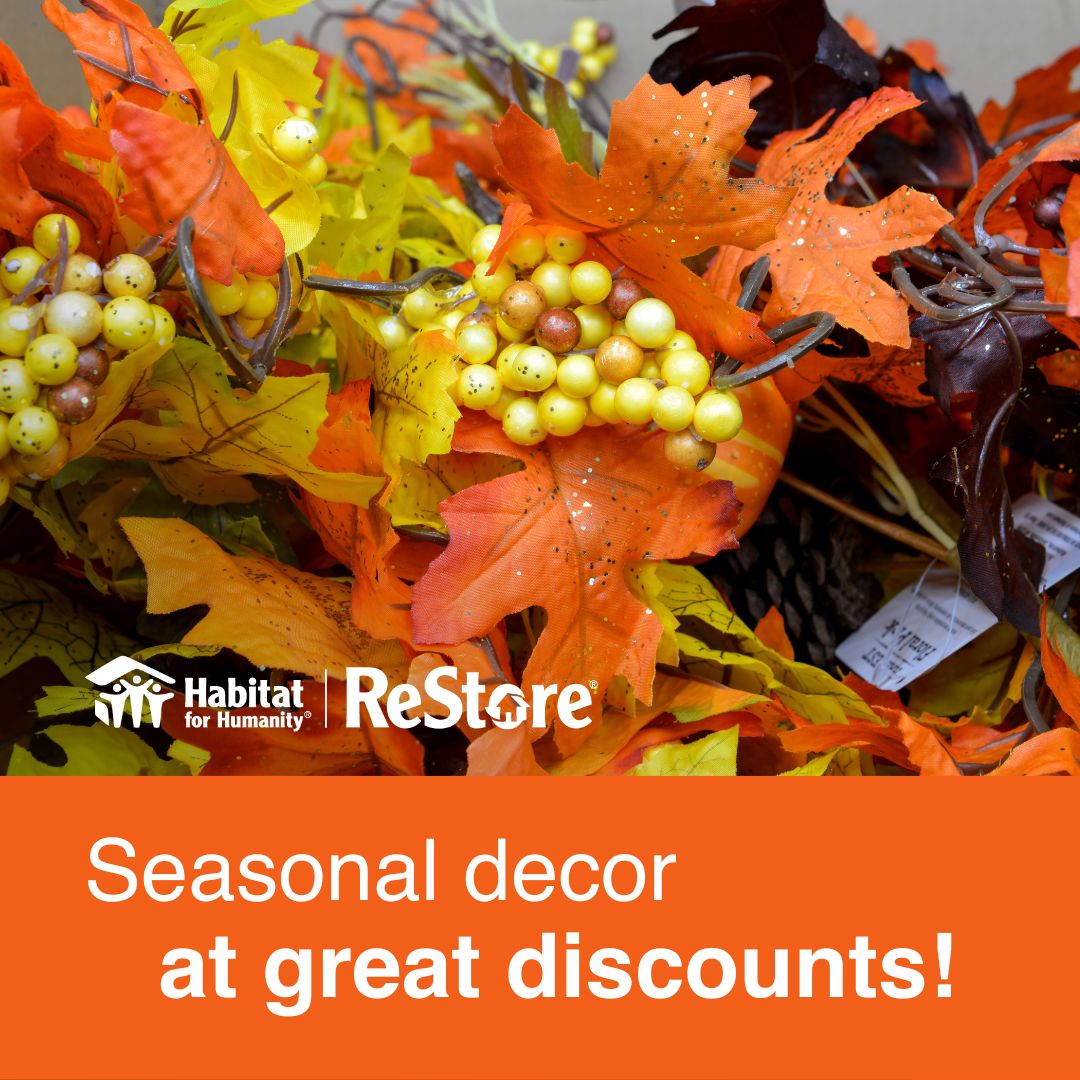 DenverReStores's tweet photo. It’s finally October! That means you can pick up seasonal decor at bargain prices at any of our ReStore locations. Talk about spooky ;) #habitatdenverrestore #denverrestore #sustainability #bargainprices #restore https://t.co/SN6wnmsIgs