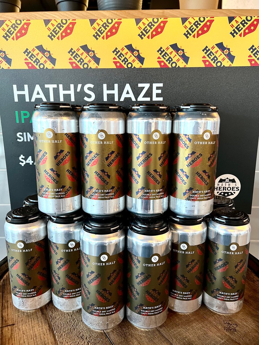 Hath’s Hazy launches in just a few hours and it’s fresh! Just canned this morning 🍺

The event is open to all ages. But the beer is only 21+

There is covered outdoor space, but please dress for the weather.