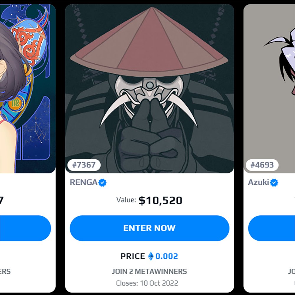 MetaWin's tweet photo. @RENGA_inc is surely the hottest #NFT project of the moment.

And... we just purchased this SUPER rare (@trait_sniper #204) Ninja for $10,500 along with another 7 amazing Renga grails.  

Enter to Win them regardless of entries at https://t.co/zSwoQ5F5PG https://t.co/hUUF3GdCV1