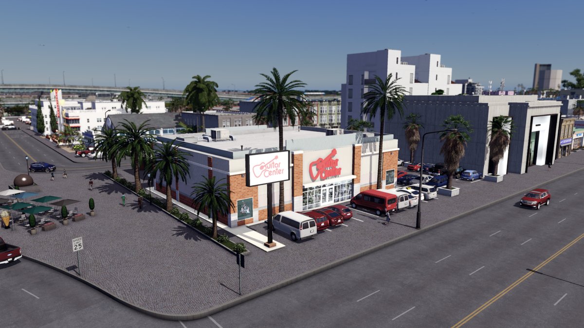 Checomx18's tweet photo. Do you like musical instruments? now your citizens in @CitiesSkylines  can have a store of these instruments.

"Guitar Center" available on Workshop! Check the link below👇 https://t.co/YZ5Nq7PNSF