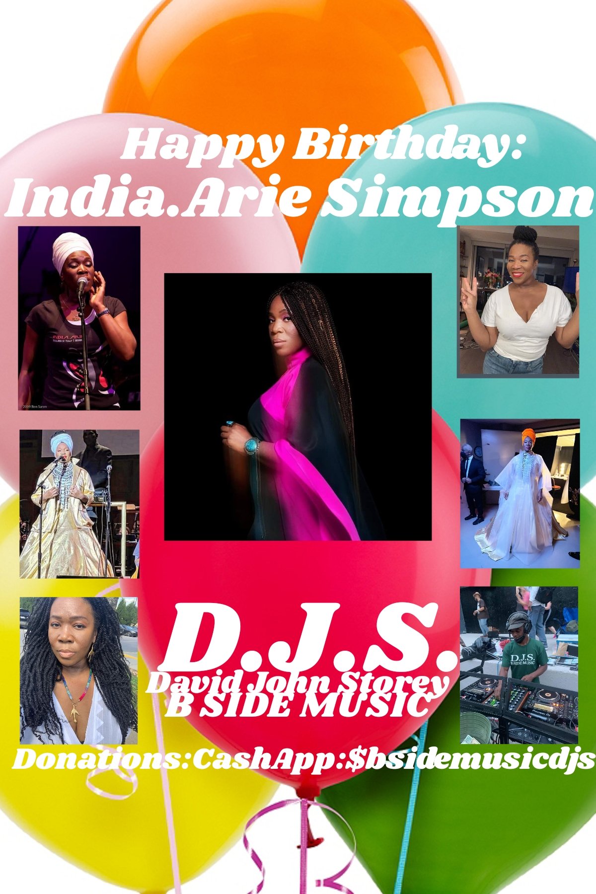 I(D.J.S.) wish Singer/SongWriter: \"INDIA.ARIE SIMPSON\" Happy Birthday!!! 
