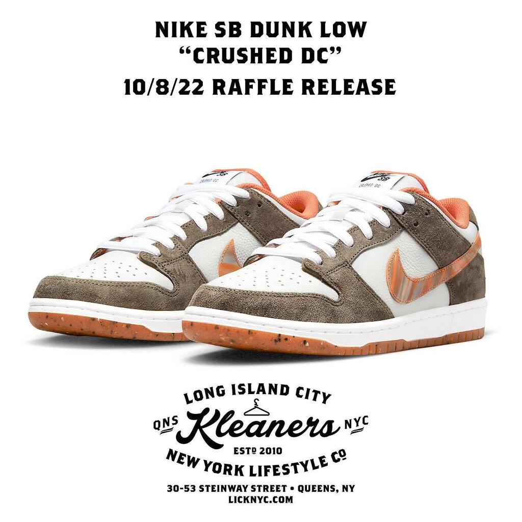 licknyc's tweet image. #NikeSB “Crushed DC” #Quickstrike Dunk Low • $130 • Sizes 4-13 • Release Date 10/8/22
•
We will not be able to respond to emails, comments, DMs, or phone calls so please read the rules on our website carefully.
•
You have one of two ways to enter… instagr.am/p/CjQxFb9ufSJ/