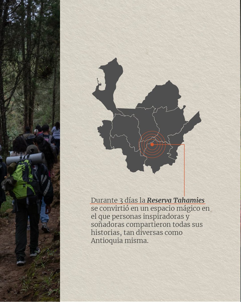 CarbonoNeutralC's tweet photo. 🌎Cerca de 30 jóvenes antioqueños vivieron el campamento Nuevos Tejidos por la Acción Climática, una experiencia que fortaleció su confianza y liderazgo para formar nuevos líderes y lideresas con enfoque regenerativo. 🏕️ https://t.co/2iKI62JkSn