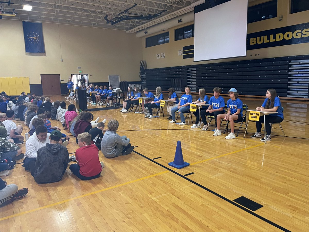 Today we kicked off Bullying Prevention Month with an incredible convocation. It was designed and implemented by our students. Then all the students had an opportunity to share and discuss in homeroom and make a pledge to end unkind acts.