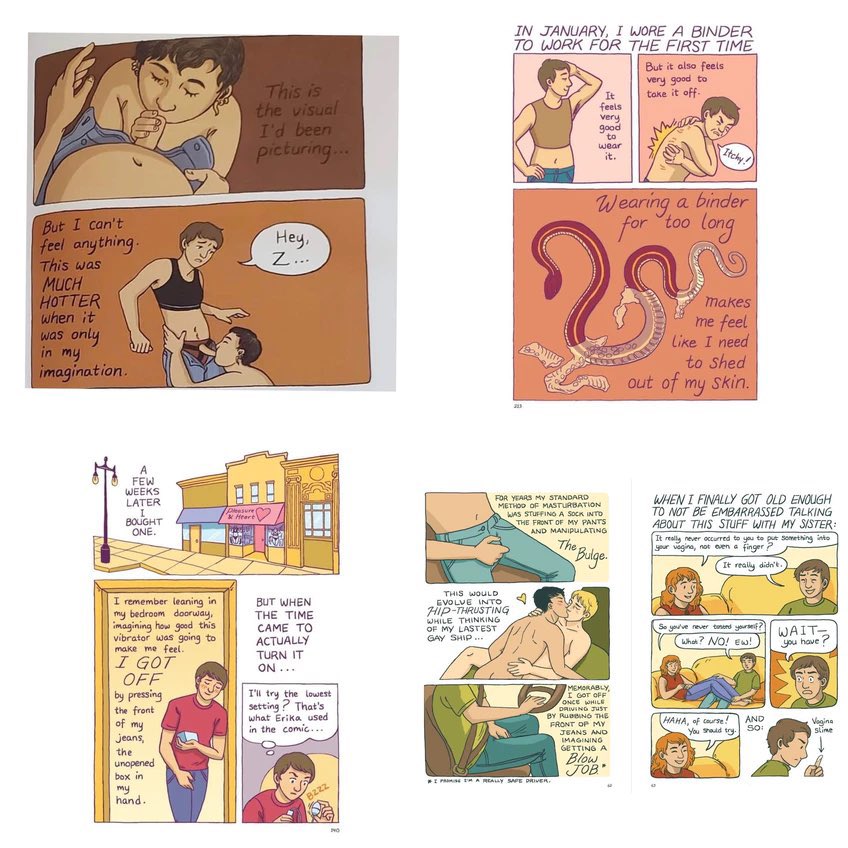 Read more about the article These are some pages from the pornographic book Gender Queer which can be found