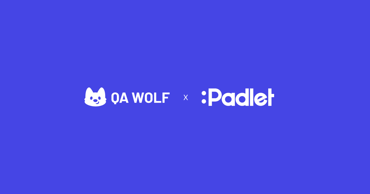 QAWolfHQ's tweet photo. Ed-tech company @padlet was spending hours and hours every week maintaining their no-code automated tests, which covered just 10% of their application. By offloading end-to-end testing onto QA Wolf, Padlet’s team got to 95% coverage in 12 weeks.

https://t.co/Ut7YNEZHnj https://t.co/OB7e91J1Jd