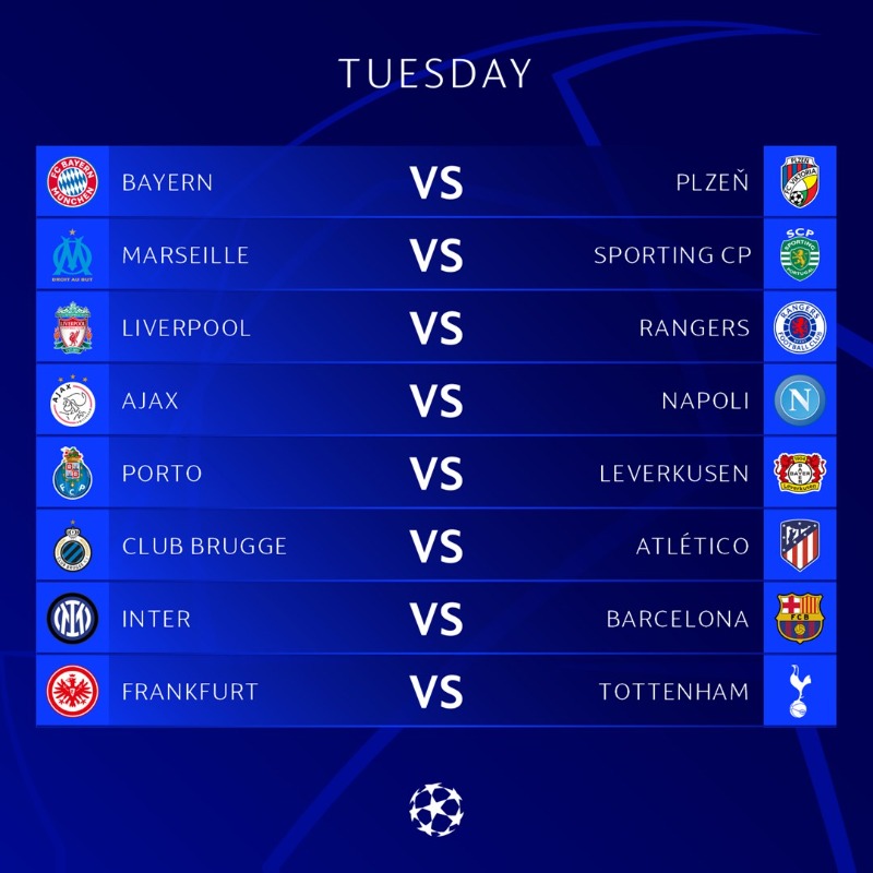 UEFA Champions League on Twitter: "Matchday 3: How many away wins today? 🧐  #UCL" / Twitter