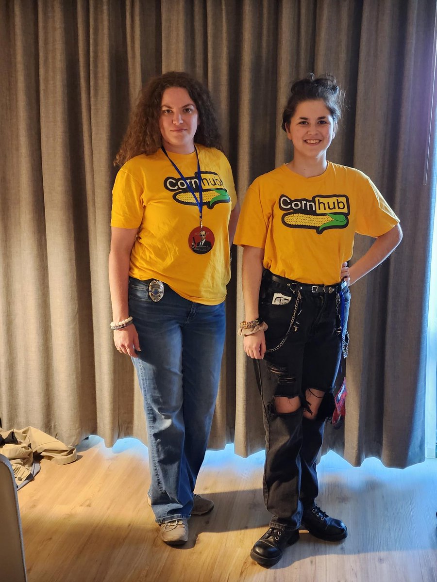 Another amazing @QCCornCON this past weekend. The whole crew had a blast and one spawn was too excited to twin with shirts for an evening.