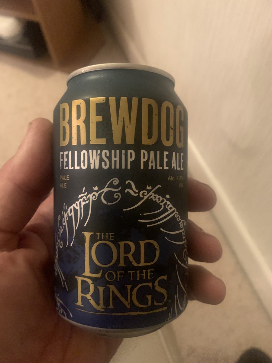 mikepriceme's tweet photo. One beer to rule them all?
@BrewDog @LOTRonPrime @TolkinLoL #lordoftherings #brewdog https://t.co/sjcJZinegv