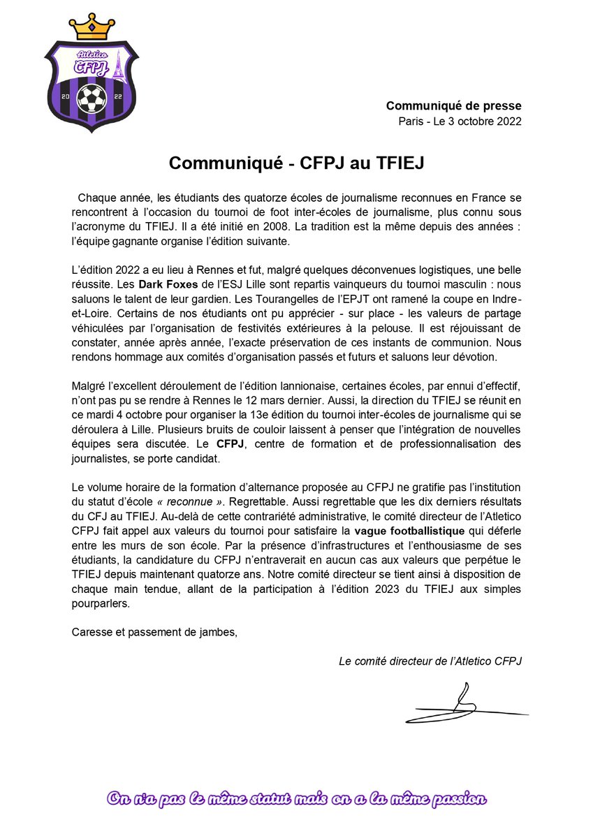 Keep the faith !

#CFPJauTFIEJ