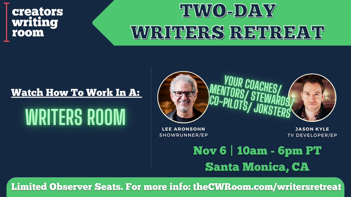 Creators Writing Room tweet media