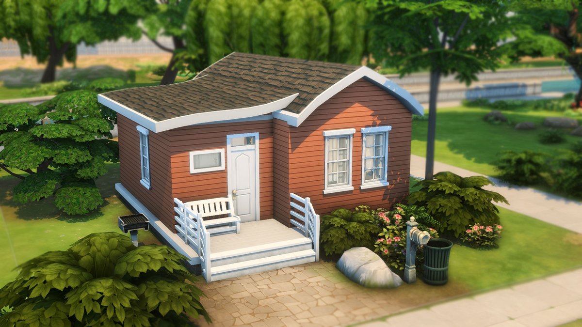 SimsBuildsbyLiv's tweet photo. The Sims 4 Base Game is going free to play on October 18th and that is why I've build a tiny, super cheap base game only starter house 🛖

Speed Build video: https://t.co/lEokMFOGQp

#ts4 #thesims4 #buildbuy #speedbuild https://t.co/RY9QHJDG8I