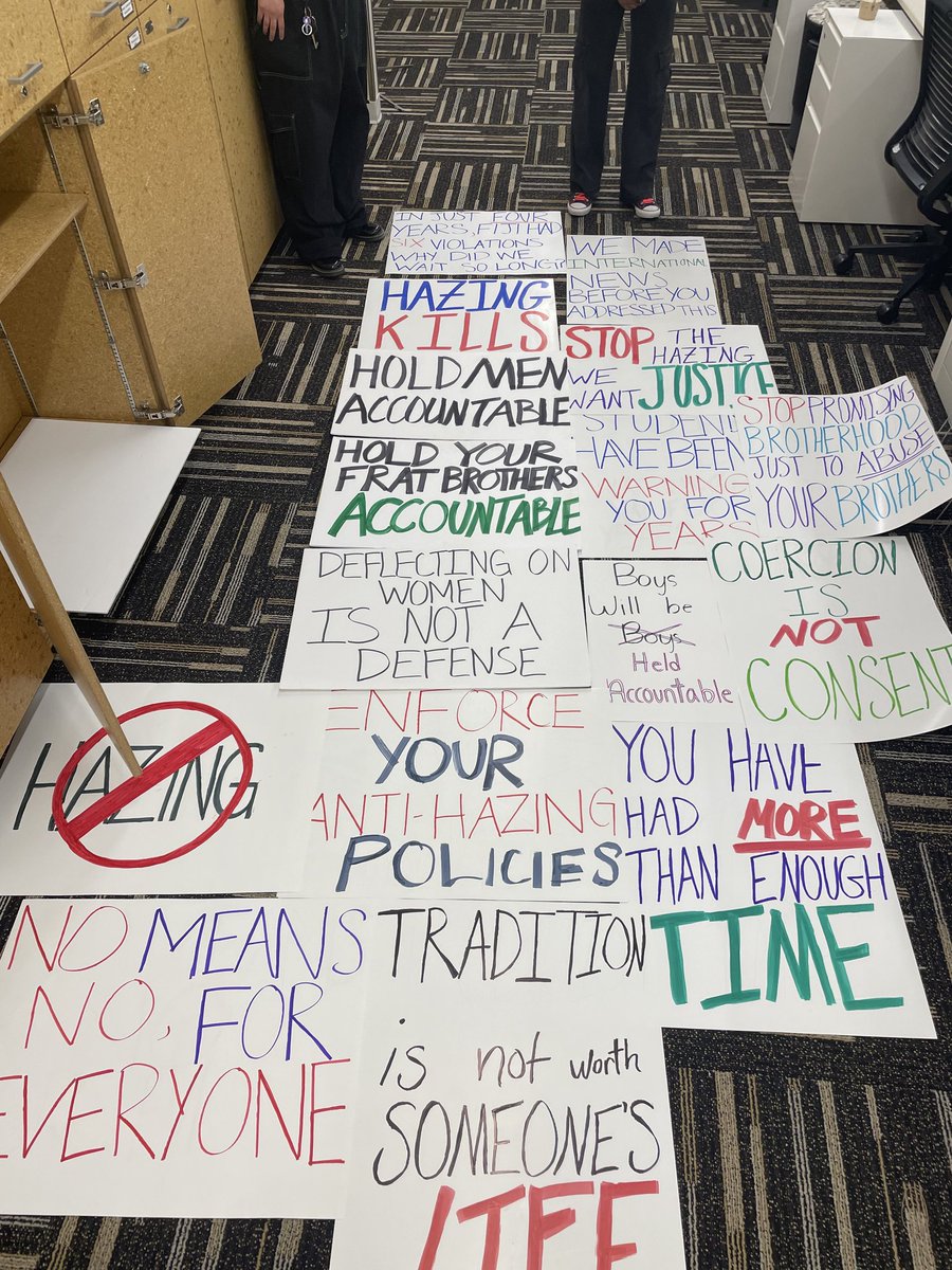 .<a href="/MizzouSTARS/">STARS</a> informed us that these signs were denied by the Free Speech Committee of <a href="/RSVPCenter/">Mizzou RSVP Center</a> for thursday's Take Back the Night protest. Why doesn't <a href="/Mizzou/">Mizzou</a> want their students to express fear and anger at a lack of action from the university??