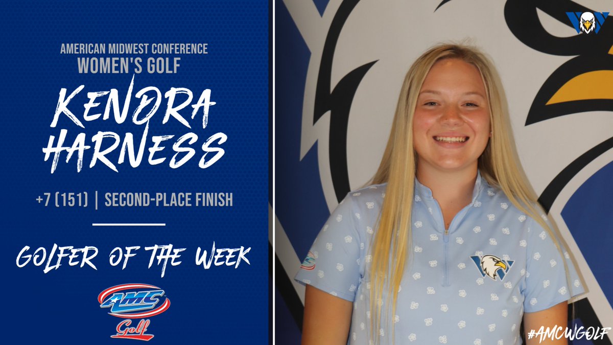 AMCSports's tweet photo. W⛳️ | Congrats to Kendra Harness of @WBUEAGLES for winning AMC Women's Golfer of the Week! #AMCSports #AMCMGolf
Read more - https://t.co/9LtixgVuIE https://t.co/86PsCNMB0f