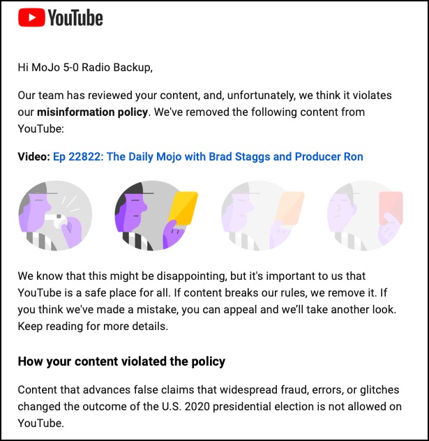 realBradStaggs's tweet photo. So we got this from our friends at YT. Especially in light of the video we played last week? 5 mins of Ds bitching about the 2016 election!!!?? https://t.co/0M5krccRbs