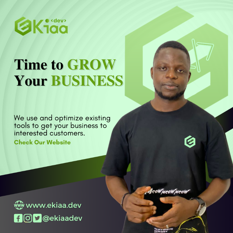 EKIAAdev's tweet photo. Grow your business with Team EKIAA