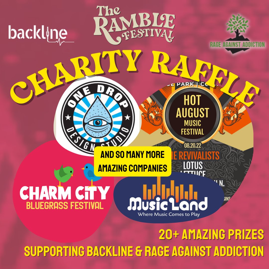 One thing the Ramble loves is supporting great causes. Check out this amazing raffle to support Backline and Rage Against Addiction! Together we can all make a difference!

Check out the prizes - loom.ly/NN5TRls