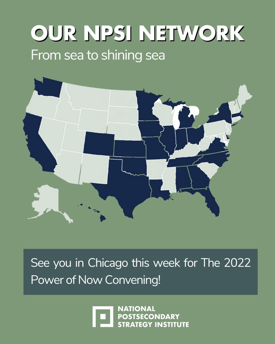 We can’t wait to SEE all of our amazing districts at our 2022 National Convening in Chicago this week! 

#npsibelieves #postsecondaryeducation #collegecounselors