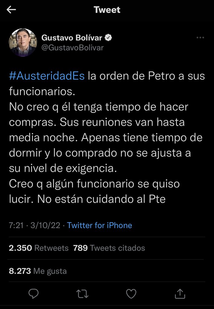 En la oposición/en el poder