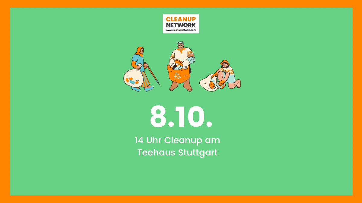 Unser nächstes Cleanup lässt sich mit einem wunderbaren Herbstspaziergang verbinden. Am Samstag um 14 Uhr am Teehaus. Be there or be square! @stuttgarttweets