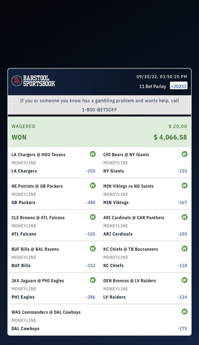 the_Tone3's tweet photo. Not one for the bragging and boasting but we had a good Sunday @BSSportsbook @BarstoolBigCat https://t.co/DJs1ZHFmXi