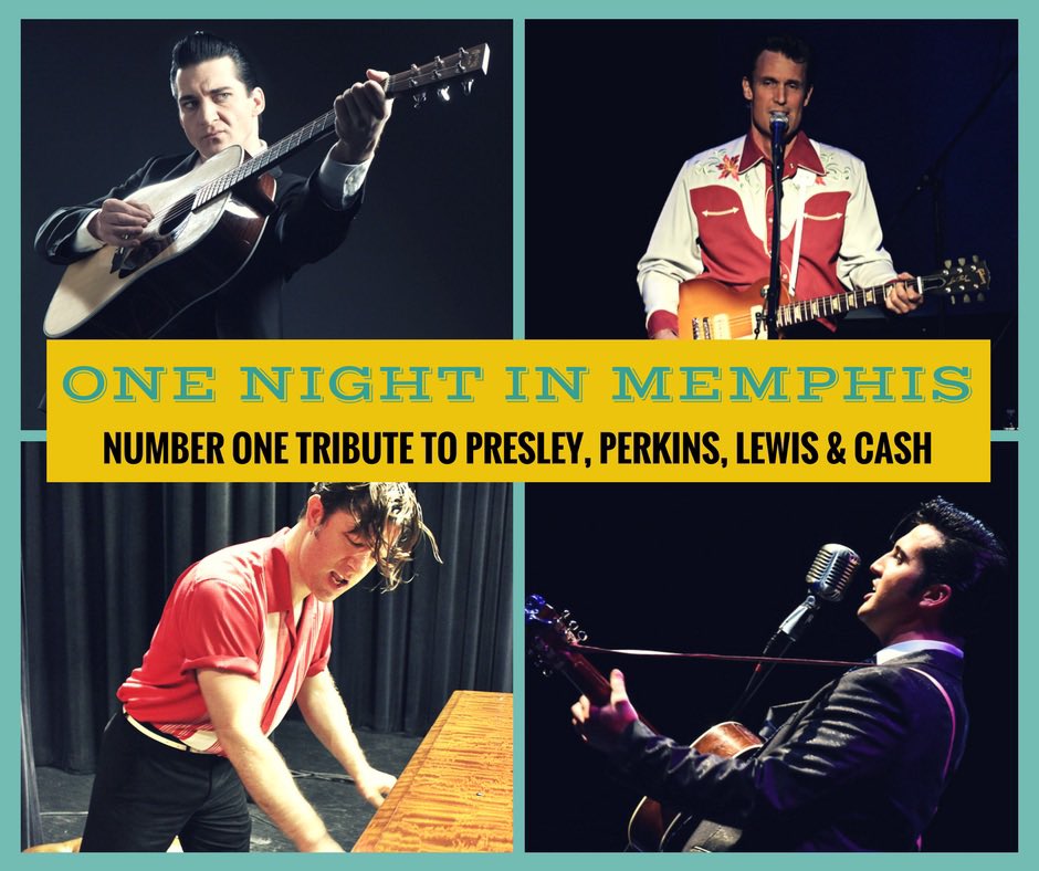 OneNightinMem's tweet photo. Here we come east coast! Oct 6 @MillerCntrRACC in Reading, PA and Oct 8 @NorwoodTheatre in Norwood, MA. Don’t miss us! #Elvis #jerryleelewis #johnnycash #norwoodma #readingpa #Live https://t.co/RxbeIOivrf