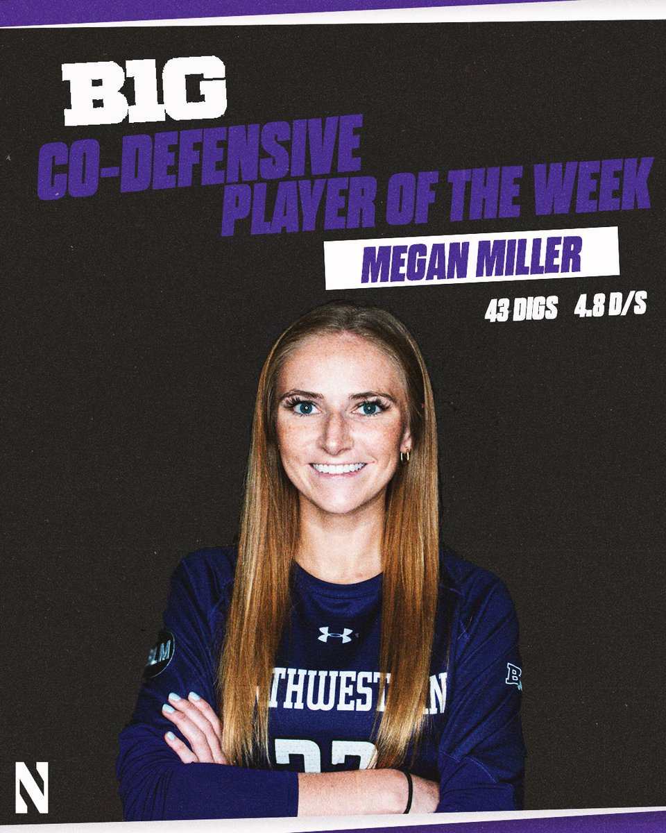 Northwestern Volleyball (@NUVball) on Twitter photo 2022-10-03 20:05:44 πππππππ πππ Alexa and Megan are bringing home @B1GVolleyball hardware this week π πππππππ πππ Alexa and Megan are bringing home @B1GVolleyball hardware this week π