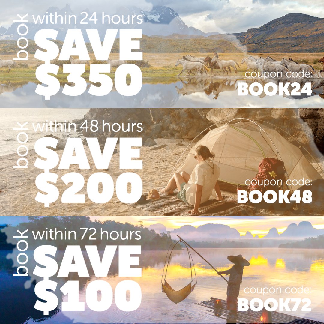 RootAdventures's tweet image. ᗷOOK EᗩᖇᒪY, ᔕᗩᐯE ᗷIG! ✈️

🎉 Announcing our 2023 GᖇOᑌᑭ TᖇIᑭᔕ; live bookings open on OᑕTOᗷEᖇ 11, 2022. Follow along for more info on our trip!