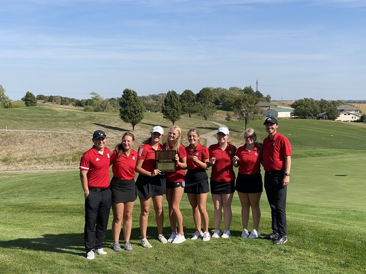 nsdgolf's tweet photo. 🚨Titans are District Champions!!!🚨

🥇Norris - 382
🥈Beatrice - 386
🥉Waverly - 389

🏅Emily - 93 (6th)
🏅Natalie - 94 (7th)
🏅Delaini - 94 (8th)
Lilly - 101
Meredith - 102

#NTG https://t.co/K2hrcgiZVC