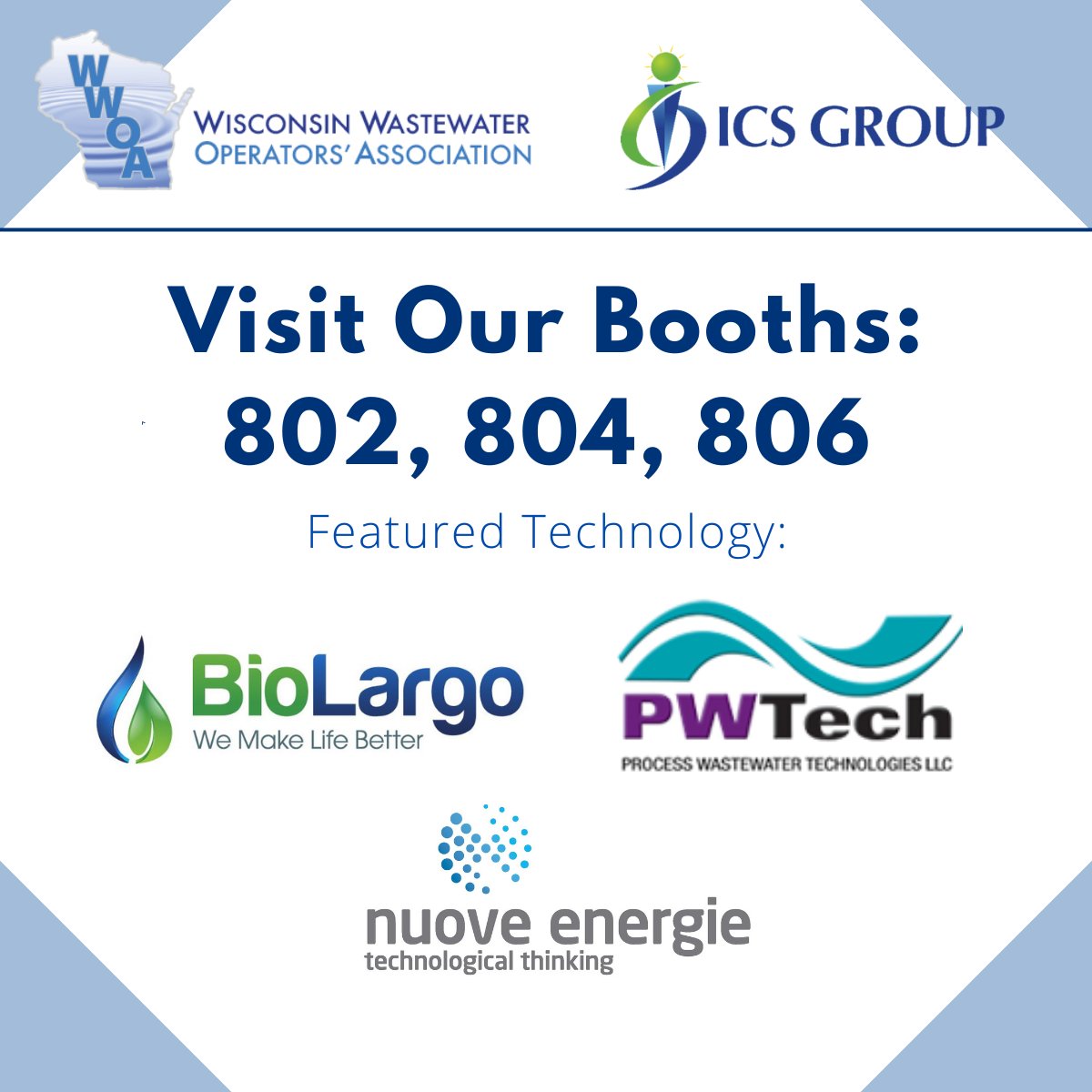 ICSGroup4's tweet photo. We hope to see you at WWOA this week! Stop by and say hi to our team and manufacturers.
#wwoa #wisconsinwastewater #wastewateroperators #wastewatertechnology #pwtech #biolargo #nuoveenergie https://t.co/20cxyisfA6