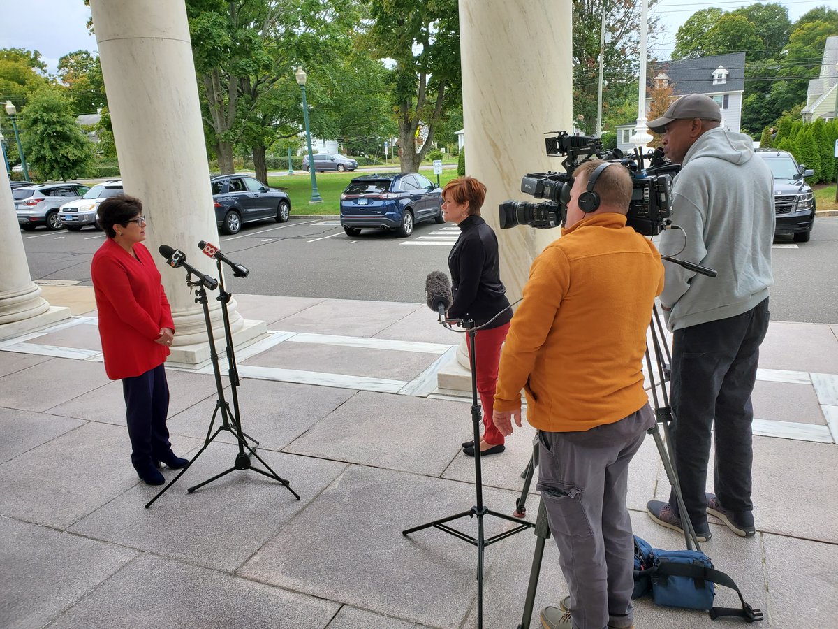 The word is out: @vp is coming to #CCSU on Wednesday. <a href="/jodilatina8/">jodi latina</a> from @wtnh8 dropped by campus to interview President Toro about the big event. Watch her coverage at 5 p.m.!