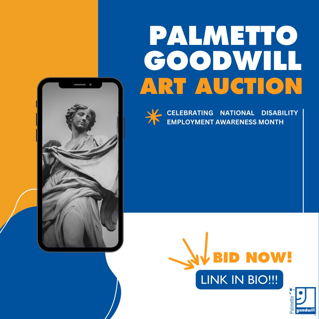 palmettogoodwil's tweet photo. To bid on these excellent works of art, visit the "NDEAM Art Auction" link in our bio or the "NDEAM Art Auction" story highlight on our Instagram. https://t.co/Ef0KuuaQNz