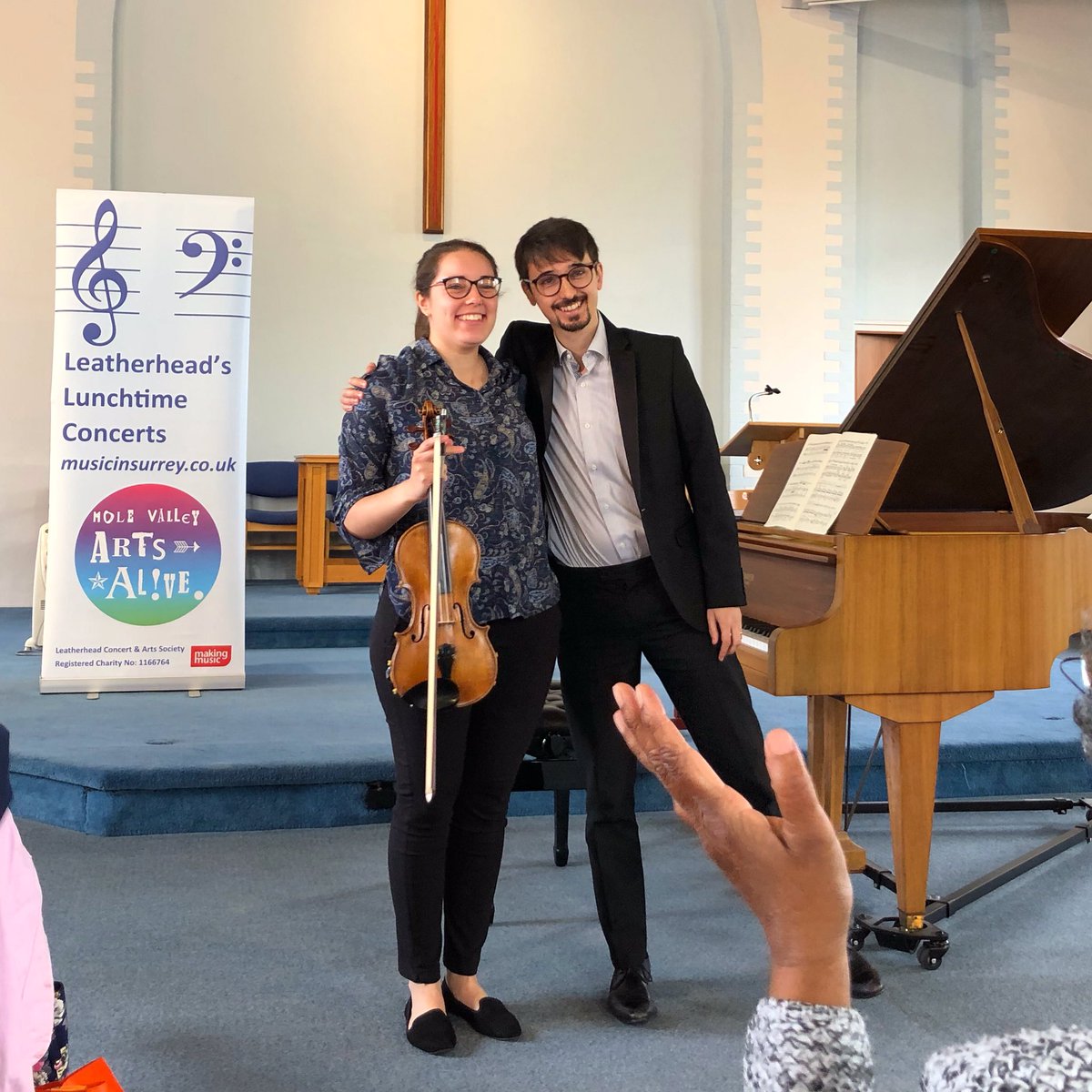 AmyRoberts120's tweet photo. Totally gorgeous recital from @ollietill and @loutill13 last week at @MusicOnThurs #claraschumann #schubert #debussy https://t.co/TMEZHBGBeq