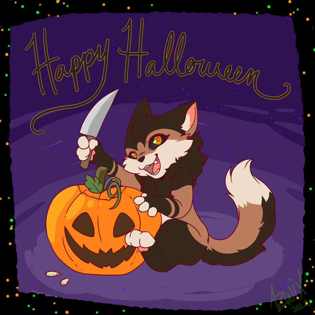 Pumpkin Carver YCH open till Oct. 31st!

#YCH #Halloween #furry