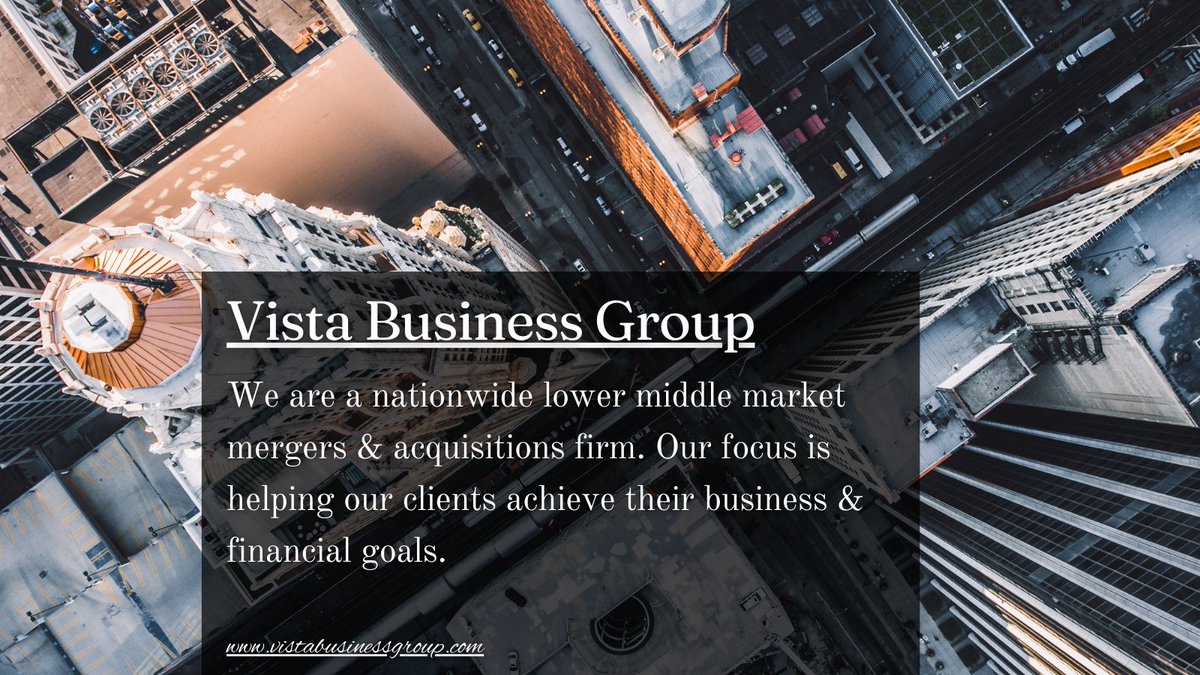 Contact us today at vistabusinessgroup.com to learn more about our services. #business #CyberSecurity #informationsecurity #informationtechnology #Marketing #mergersandacquisitions #lowermiddlemarket #MSP #MSSP #Security #manufacturing #Software #technology #sellyourbusiness