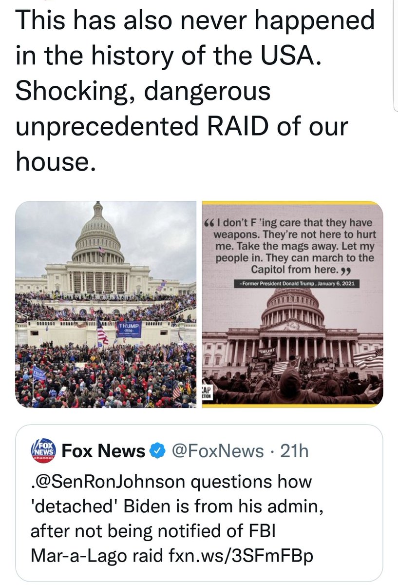 CarolMcD7123's tweet photo. @RonJohnsonWI @SteveScalise Brazen attacks
Our rights. Our House. Our Social Security. Our futures.
No thanks. 12 years of #WrongJohnson is long enough. #WrongForWI #TooExtreme #J6CriminalScheme https://t.co/0Qdo5dsMkz