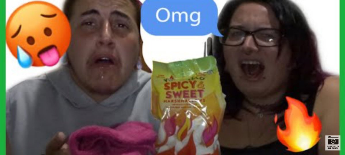 AyeMarieishere's tweet photo. Im dead rn bwahahaha My youtuber friend Shane Vlogs and I came up with the xtreme spicy marshmallow challenge 
https://t.co/mDm2a7vplS
@OmarGoshTV @RomanAtwood @endure @Lance210 @fallenangel8504 @artofkickz #xtrememarshmallowchallenge @ShaneVlogs5 @FaZeRug @tannerfox @TakisUSA https://t.co/fvJeVUmOMY