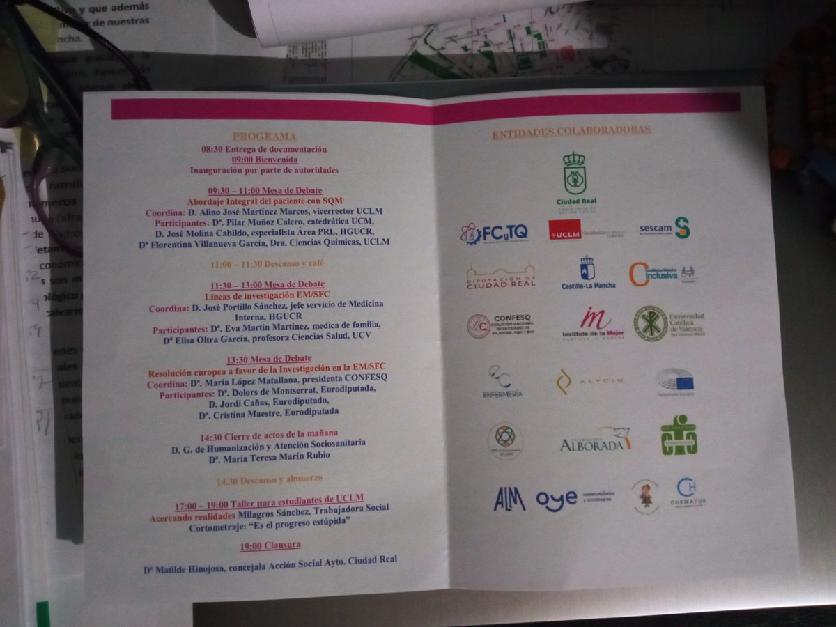 Mañana a imprimir!!!
GRACIAS <a href="/DrGraciaUCLM/">Ignacio</a> <a href="/AlinoMartinez/">Alino Martinez-Marcos</a> <a href="/FloriVilla3/">Florentina Villanueva</a> <a href="/FCTQ_uclm/">Facultad CyT Químicas</a> <a href="/MedicinaCR_UCLM/">MedicinaCR_UCLM</a> <a href="/GardeJulian/">Julian Garde</a> <a href="/JoseMolinaCa/">Jose</a> <a href="/FundAlborada/">Fundación Alborada</a> <a href="/SFCencuentro/">Dra. Eva Martin</a> <a href="/UCV_svm/">Universidad Católica de Valencia</a> <a href="/_O_Y_E_/">Oportunidades y Estrategias SL (OyE)</a> <a href="/AlycinSalud/">Alycin Salud</a> @ALM <a href="/SanidadCR/">Sanidad Ciudad Real</a> <a href="/CONFESQ1/">CONFESQ: Coalición Nacional de FM, SFC, SQM y EHS</a> <a href="/imujerclm/">Instituto Mujer CLM</a> <a href="/AYTO_CIUDADREAL/">AYTO_CIUDAD REAL</a> <a href="/Clm_inclusiva/">CLM Inclusiva COCEMFE</a> <a href="/JCCM/">JCCM</a> <a href="/DiputacionCR/">Diputación de C.Real</a>